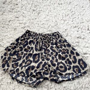 shein leopard shorts